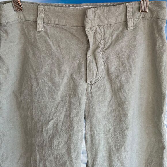 Frank & Eileen Kinsale Performance Pant In Sage Womens Flax Cotton Blend Size 4 - Picture 5 of 10
